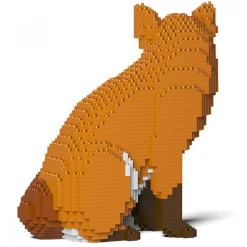 Jekca - Fox 02 - Big - Lego - Sculpture - Construction - 4D - Brick Animals - Toys - Avvenice