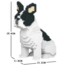 Jekca - French Bulldog - Dog - ST19FB04-M04 - Lego - Sculpture - Construction - 4D - Brick Animals - Toys - Avvenice