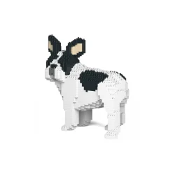 Jekca - French Bulldog - Dog - 03S-M04 - Lego - Sculpture - Construction - 4D - Brick Animals - Toys - Avvenice