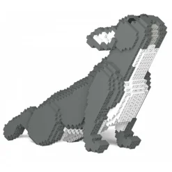 Jekca - French Bulldog 05-M05 - Big - Lego - Sculpture - Construction - 4D - Brick Animals - Toys - Avvenice