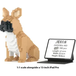 Jekca - French Bulldog 04-M01 - Big - Lego - Sculpture - Construction - 4D - Brick Animals - Toys - Avvenice
