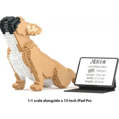 Jekca - French Bulldog 05-M01 - Big - Lego - Sculpture - Construction - 4D - Brick Animals - Toys - Avvenice