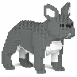 Jekca - French Bulldog 02-M05 - Big - Lego - Sculpture - Construction - 4D - Brick Animals - Toys - Avvenice