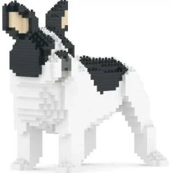 Jekca - French Bulldog 03-M04 - Big - Lego - Sculpture - Construction - 4D - Brick Animals - Toys - Avvenice