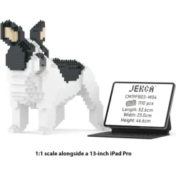 Jekca - French Bulldog 03-M04 - Big - Lego - Sculpture - Construction - 4D - Brick Animals - Toys - Avvenice