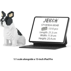Jekca - French Bulldog 04-M04B (Version 2024) - Lego - Sculpture - Construction - 4D - Brick Animals - Toys - Avvenice