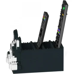 Jekca - French Bulldog Remote Control Rack 01S - Lego - Sculpture - Construction - 4D - Brick Animals - Toys - Avvenice