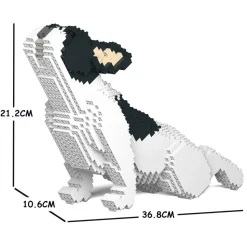 Jekca - French Bulldog 05S-M04 - Lego - Sculpture - Construction - 4D - Brick Animals - Toys - Avvenice