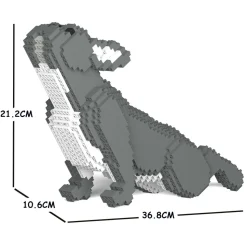 Jekca - French Bulldog 05S-M05 - Lego - Sculpture - Construction - 4D - Brick Animals - Toys - Avvenice