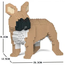 Jekca - French Bulldog 03S-M01 - Lego - Sculpture - Construction - 4D - Brick Animals - Toys - Avvenice