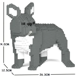 Jekca - French Bulldog 03S-M05 - Lego - Sculpture - Construction - 4D - Brick Animals - Toys - Avvenice