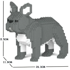 Jekca - French Bulldog 02S-M05 - Lego - Sculpture - Construction - 4D - Brick Animals - Toys - Avvenice