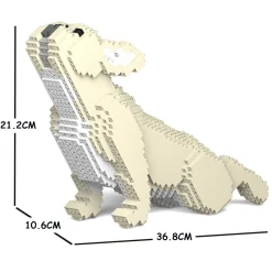 Jekca - French Bulldog 05S-M02 - Lego - Sculpture - Construction - 4D - Brick Animals - Toys - Avvenice