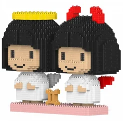 Jekca - Gemini 01 - Big - Lego - Sculpture - Construction - 4D - Brick Animals - Toys - Avvenice