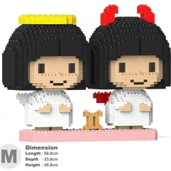 Jekca - Gemini 01 - Big - Lego - Sculpture - Construction - 4D - Brick Animals - Toys - Avvenice