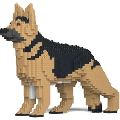 Jekca - German Shepherd 01-M01 - Big - Lego - Sculpture - Construction - 4D - Brick Animals - Toys - Avvenice