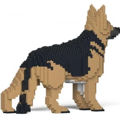 Jekca - German Shepherd 01-M01 - Big - Lego - Sculpture - Construction - 4D - Brick Animals - Toys - Avvenice