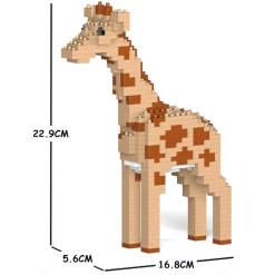 Jekca - Giraffe 02S - Lego - Sculpture - Construction - 4D - Brick Animals - Toys - Avvenice