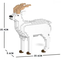 Jekca - Goat 01S - Lego - Sculpture - Construction - 4D - Brick Animals - Toys - Avvenice