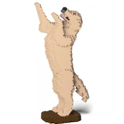 Jekca - Golden Retriever 04-M03 - Big - Lego - Sculpture - Construction - 4D - Brick Animals - Toys - Avvenice