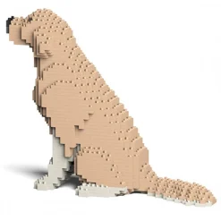Jekca - Golden Retriever 03-M01 - Big - Lego - Sculpture - Construction - 4D - Brick Animals - Toys - Avvenice