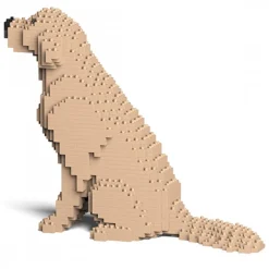 Jekca - Golden Retriever 03-M03 - Big - Lego - Sculpture - Construction - 4D - Brick Animals - Toys - Avvenice