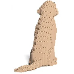 Jekca - Golden Retriever 03-M03 - Big - Lego - Sculpture - Construction - 4D - Brick Animals - Toys - Avvenice