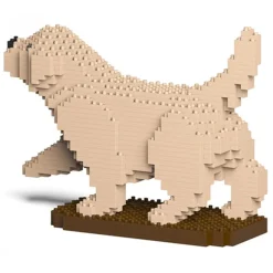 Jekca - Golden Retriever 05-M02 - Big - Lego - Sculpture - Construction - 4D - Brick Animals - Toys - Avvenice