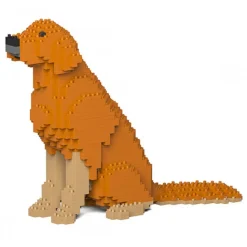 Jekca - Golden Retriever 03-M02 - Big - Lego - Sculpture - Construction - 4D - Brick Animals - Toys - Avvenice