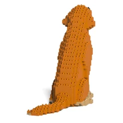 Jekca - Golden Retriever 03S-M02 - Lego - Sculpture - Construction - 4D - Brick Animals - Toys - Avvenice