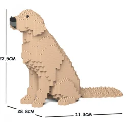 Jekca - Golden Retriever 03S-M03 - Lego - Sculpture - Construction - 4D - Brick Animals - Toys - Avvenice