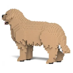 Jekca - Golden Retriever 01S-M04 - Lego - Sculpture - Construction - 4D - Brick Animals - Toys - Avvenice