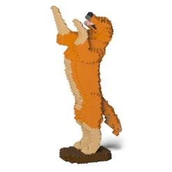 Jekca - Golden Retriever 04S-M02 - Lego - Sculpture - Construction - 4D - Brick Animals - Toys - Avvenice