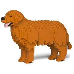Jekca - Golden Retriever 01S-M01 - Lego - Sculpture - Construction - 4D - Brick Animals - Toys - Avvenice