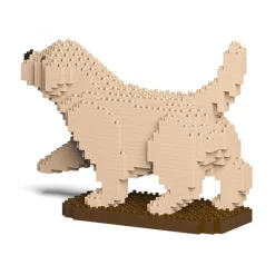 Jekca - Golden Retriever 05S-M02 - Lego - Sculpture - Construction - 4D - Brick Animals - Toys - Avvenice