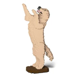 Jekca - Golden Retriever 04S-M03 - Lego - Sculpture - Construction - 4D - Brick Animals - Toys - Avvenice