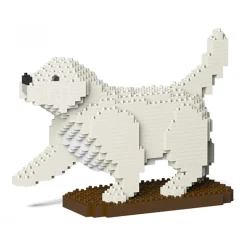 Jekca - Golden Retriever 05S-M01 - Lego - Sculpture - Construction - 4D - Brick Animals - Toys - Avvenice