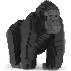 Jekca - Gorilla 01 - Big - Lego - Sculpture - Construction - 4D - Brick Animals - Toys - Avvenice