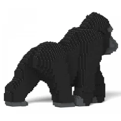 Jekca - Gorilla 01S - Lego - Sculpture - Construction - 4D - Brick Animals - Toys - Avvenice
