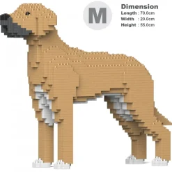 Jekca - Great Dane 01-M01 - Big - Lego - Sculpture - Construction - 4D - Brick Animals - Toys - Avvenice
