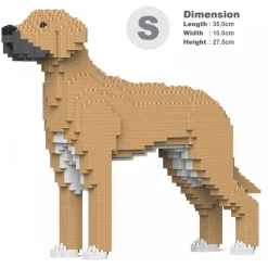 Jekca - Great Dane 01S-M01 - Lego - Sculpture - Construction - 4D - Brick Animals - Toys - Avvenice