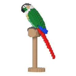 Jekca - Green Cheek Conure 01S-M02 - Lego - Sculpture - Construction - 4D - Brick Animals - Toys - Avvenice