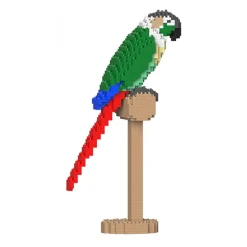 Jekca - Green Cheek Conure 01S-M02 - Lego - Sculpture - Construction - 4D - Brick Animals - Toys - Avvenice