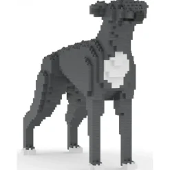 Jekca - Greyhound 01-M03 - Big - Lego - Sculpture - Construction - 4D - Brick Animals - Toys - Avvenice