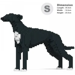Jekca - Greyhound 01S-M02 - Lego - Sculpture - Construction - 4D - Brick Animals - Toys - Avvenice