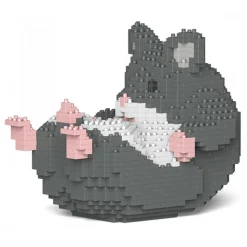 Jekca - Hamster 04-M02 - Big - Lego - Sculpture - Construction - 4D - Brick Animals - Toys - Avvenice