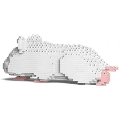 Jekca - Hamster 03-M04 - Big - Lego - Sculpture - Construction - 4D - Brick Animals - Toys - Avvenice