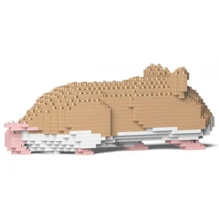 Jekca - Hamster 03-M01 - Big - Lego - Sculpture - Construction - 4D - Brick Animals - Toys - Avvenice