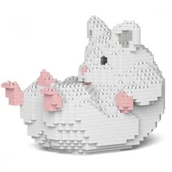 Jekca - Hamster 04-M04 - Big - Lego - Sculpture - Construction - 4D - Brick Animals - Toys - Avvenice