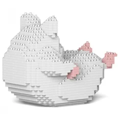 Jekca - Hamster 04-M04 - Big - Lego - Sculpture - Construction - 4D - Brick Animals - Toys - Avvenice